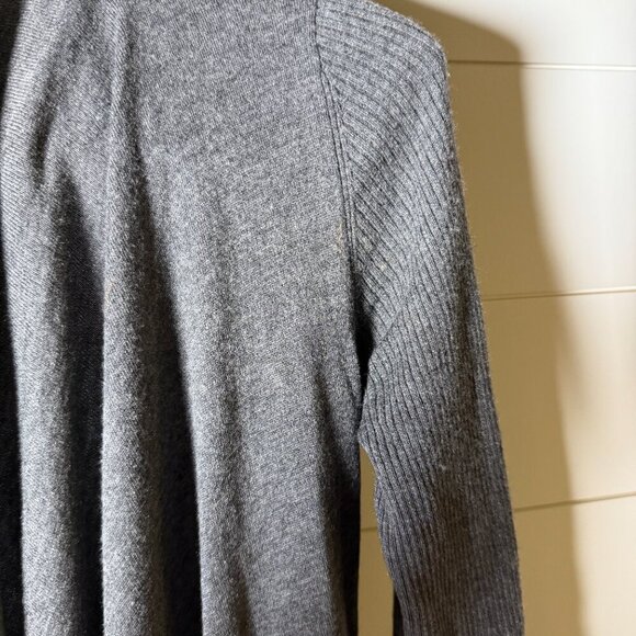 Kinross Open Cardigan 100% Cashmere Gray Size Small - Picture 6 of 7